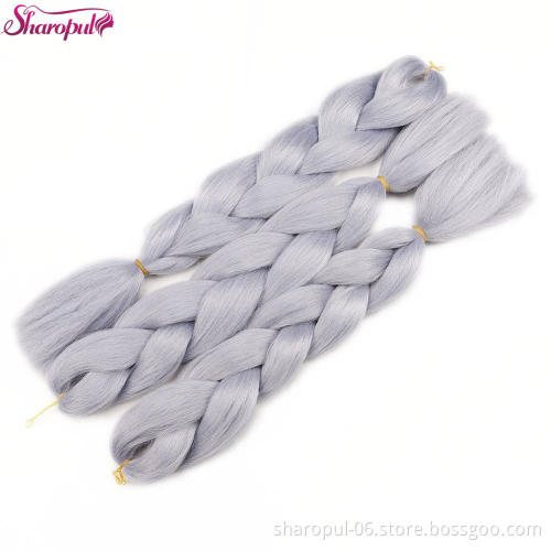 Sharopul brand synthetic hair braiding hair with crochet in hair extensin wholesale